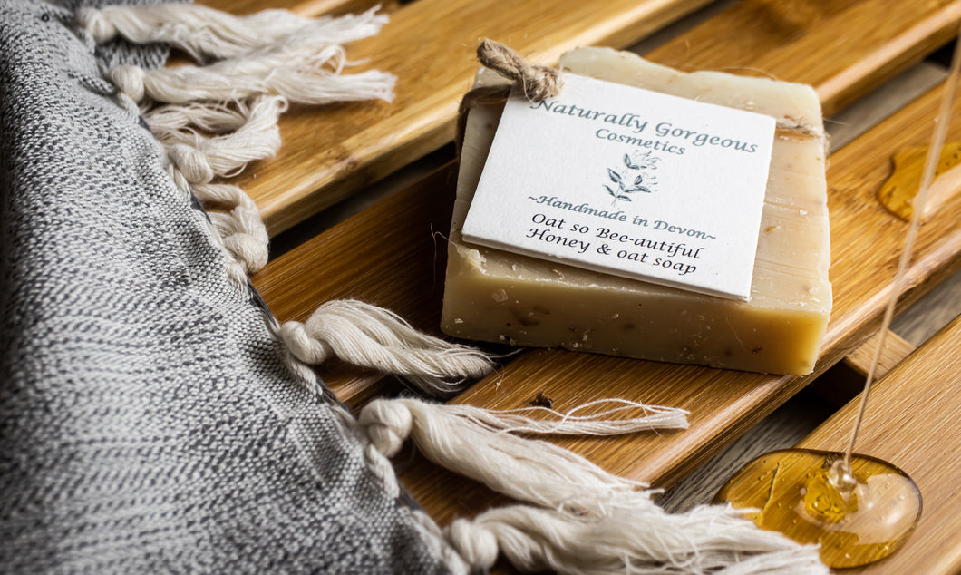 Oat so bee-autiful, hand made honey and oat soap bar 100g