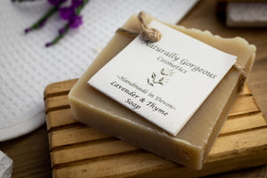Thyme to unwind, lavender & thyme hand made soap bar 100g